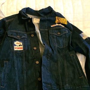 Men's Jean Jacket with Patches